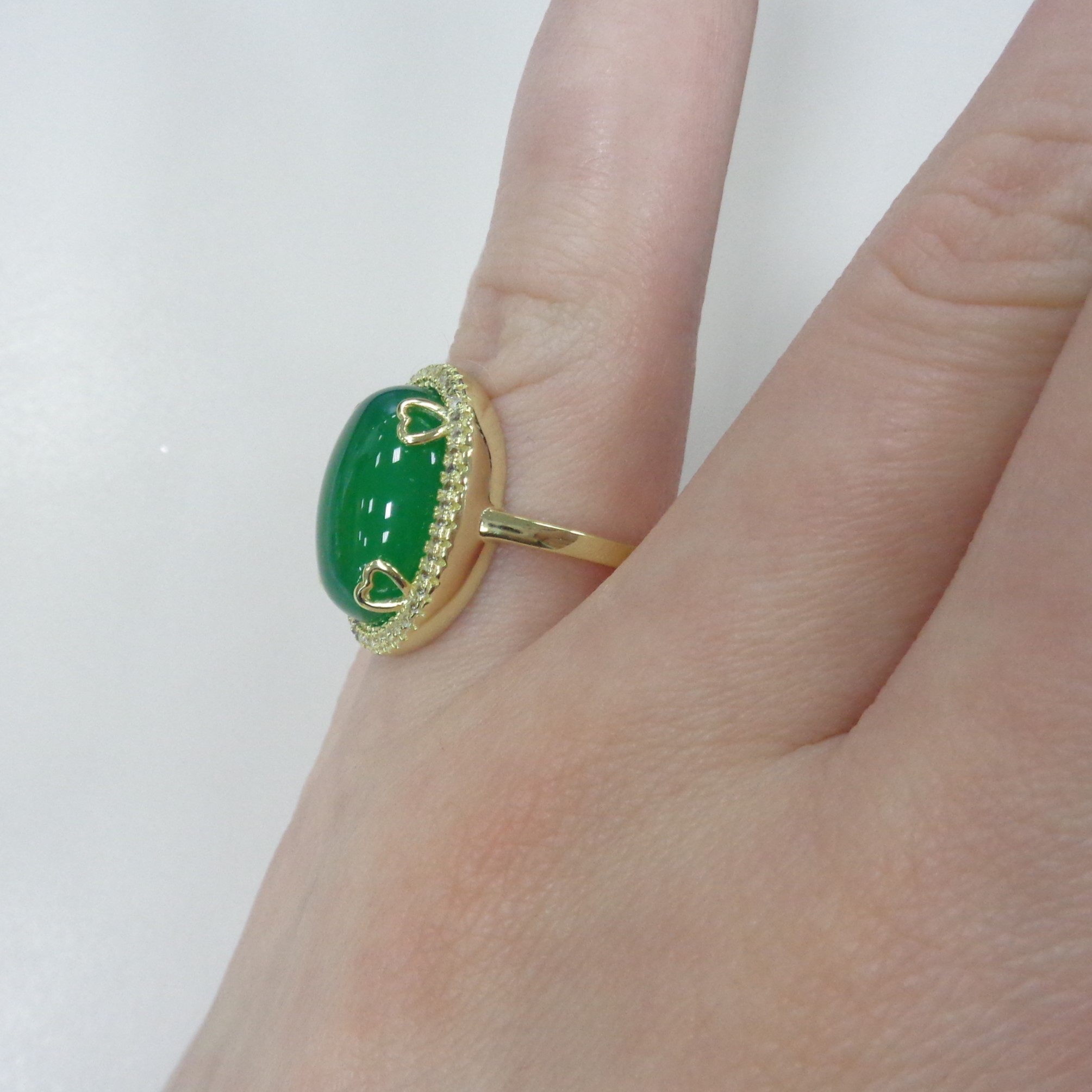 Серебряное кольцо с халцедоном